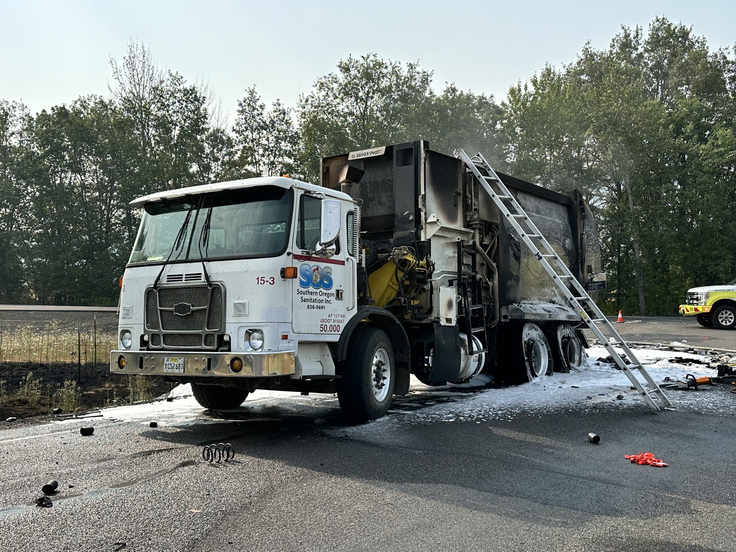 Lithium-Ion Battery Truck Fire